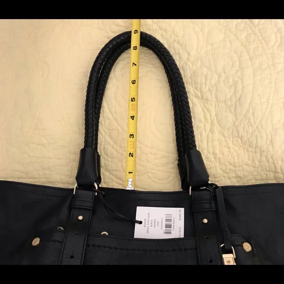 NWT Cole Haan Small Soft Tote Saddle Black - Picture 10 of 12